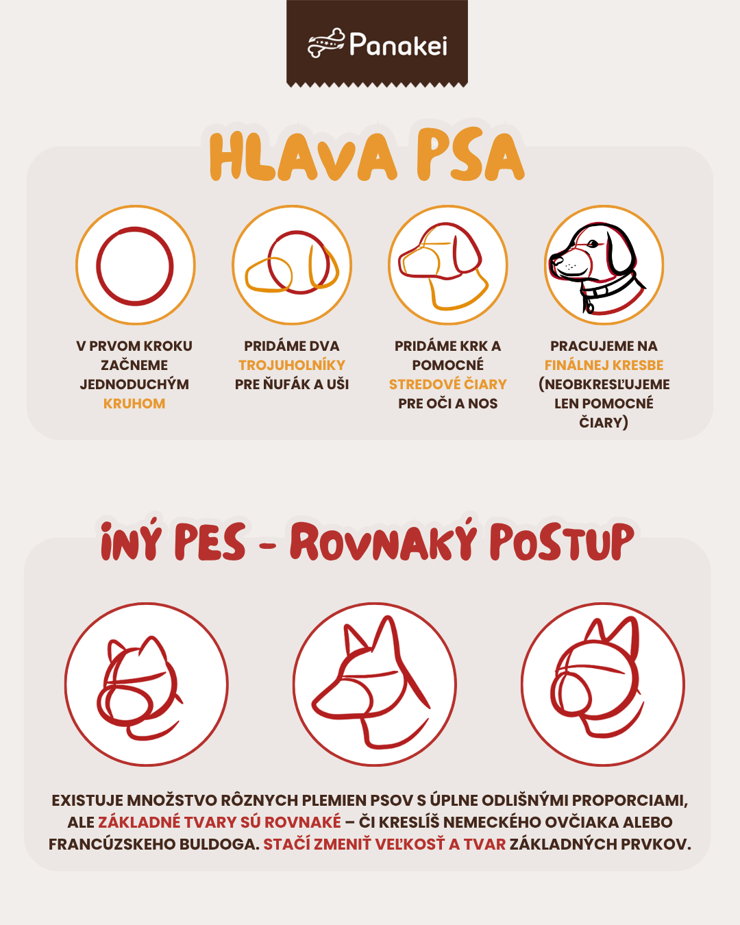 Ako nakresliť hlavu psa